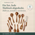 Teakholz Küchenhelfer Set, 12 Teile, alles dabei