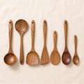Teakholz Küchenhelfer-Set, 7-teilig